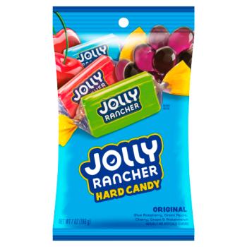 Jolly Rancher Hard Candy Blue Raspberry, Green Apple, Cherry, Grape, and Watermelon 198g