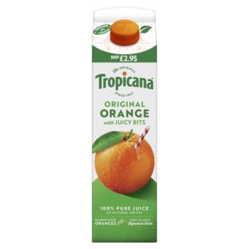 Tropicana Original Orange with Juicy Bits 850ml