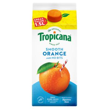 Tropicana Smooth Orange with No Bits 1.5L