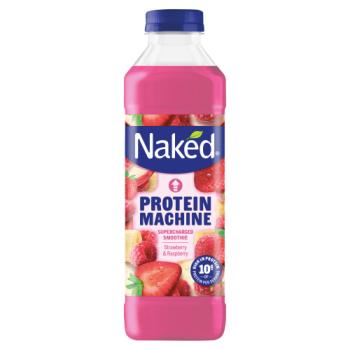 Naked Protein Machine Supercharged Smoothie Strawberry & Raspberry 750ml