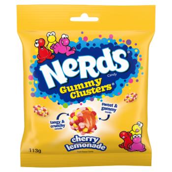 Nerds Gummy Clusters Cherry Lemonade Fruit-Flavour Candy 113g