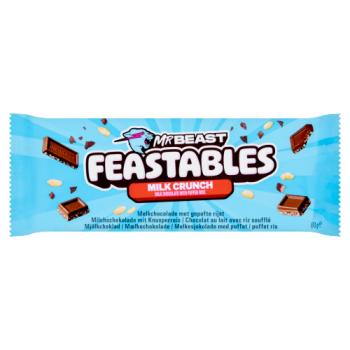 Feastables MrBeast Milk Crunch Milk Chocolate with Puffed Rice 60g