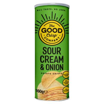 The Good Crisp Company Sour Cream & Onion Potato Crisps 160g
