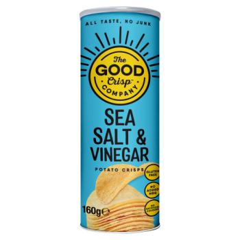 The Good Crisp Company Sea Salt & Vinegar Potato Crisps 160g