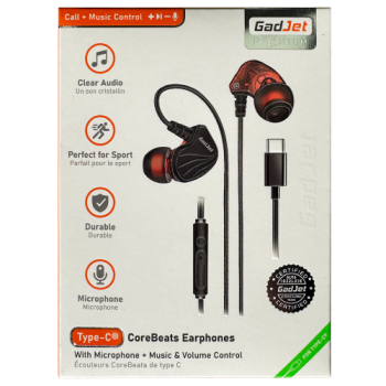 Gadjet Premium CoreBeats Earphones Type-C 