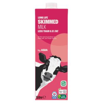 Asda Long Life Skimmed Milk 1 Litre