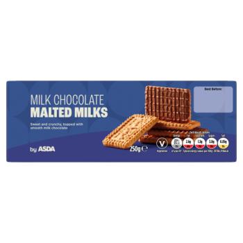 ASDA Milk Chocolate Malted Milks 250g