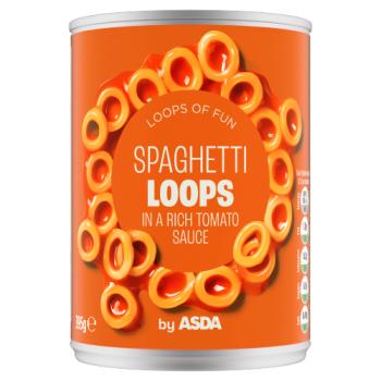 Asda Spaghetti Loops in a Rich Tomato Sauce 395g
