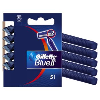 Gillette Blue II Men's Disposable Razors, 5 Pack