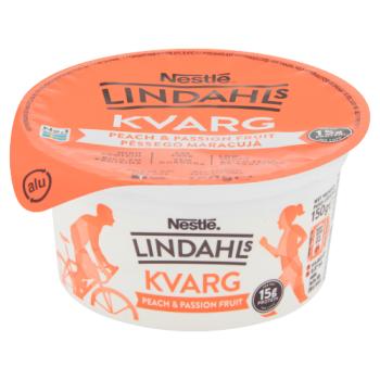 Lindahls Kvarg Peach & Passion Fruit 150g