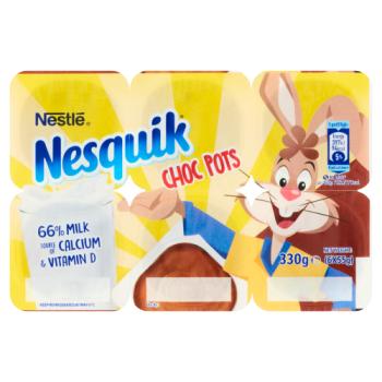 Nesquik Choc Pots 6 x 55g (330g)