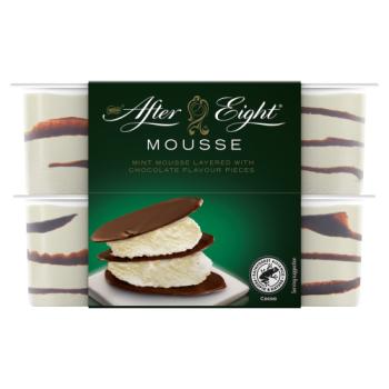 After Eight Mint Mousse Layered with Chocolate Flavour Pieces 4 x 57g (228g)