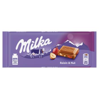 Milka Raisin & Nut Chocolate Bar 100g