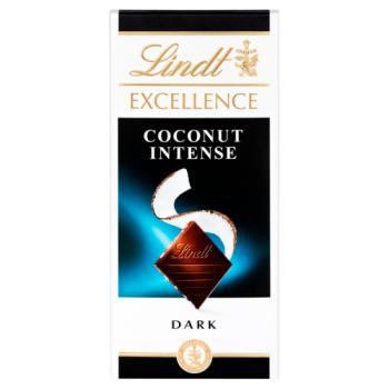 Lindt Excellence Dark Coconut Chocolate Bar 100g