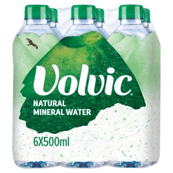 Volvic Natural Mineral Water 6 x 500ml