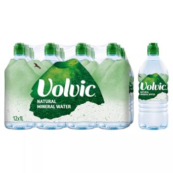 Volvic Natural Mineral Water 12 x 1L