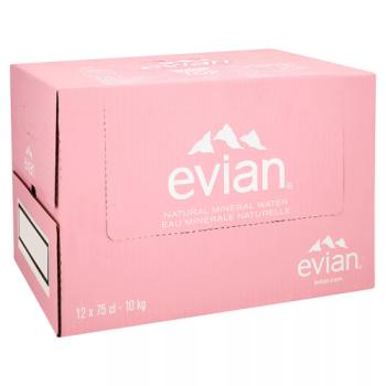 evian Still Natural Mineral Water 12 x 750ml