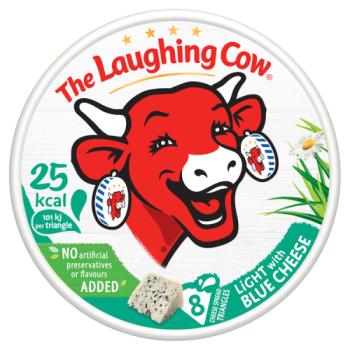 The Laughing Cow Light Blue Cheese Spread 8 Triangles 128g