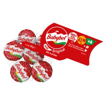 Mini Babybel Original Cheese Snacks 6 x 20g (120g)
