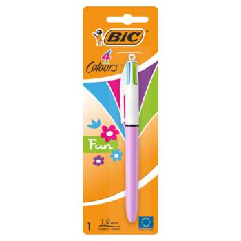 BIC 4 Colours Fun Ballpoint Pen x1