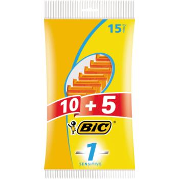 BIC 1 Sensitive Men's Razors - Pack of 10+5