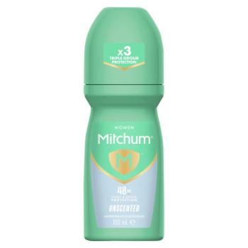 Mitchum Women Unscented Roll-On Antiperspirant & Deodorant 100ml