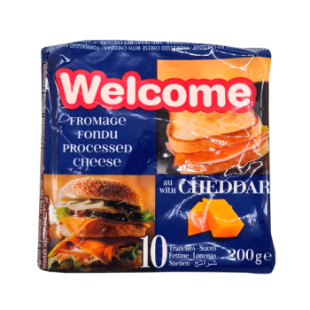 Welcome Processed Cheddar Cheese Slices 200g 