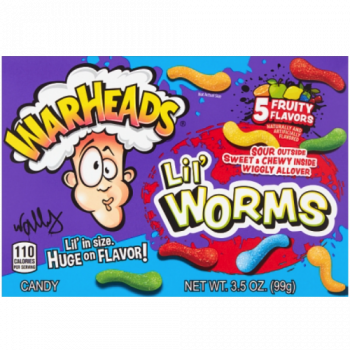 Warheads Lil' Worms Candy 99g 