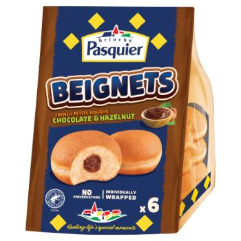 Brioche Pasquier Beignets Chocolate & Hazelnut French Petits-Doughs 6 x 45g (270g)