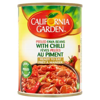California Garden Peeled Fava Beans with Chilli 400g