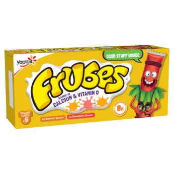 Frubes Strawberry Banana Flavour Yoghurt Tubes 9 x 37g (333g)