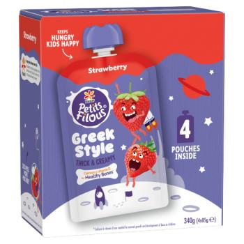 Petits Filous Greek Style Strawberry 340g (4 x 85g)