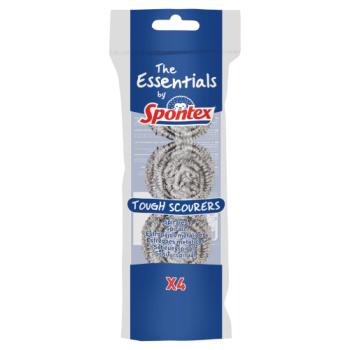 The Essentials by Spontex 4 Tough Scourers