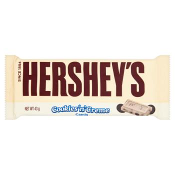 Hershey's White Chocolate with Cookie Bits 43g