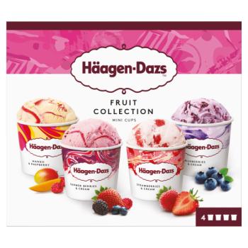 Häagen-Dazs Mini Cups Fruit Collection Ice Cream 4 x 95ml