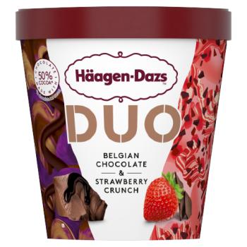 Häagen-Dazs Duo Belgian Chocolate & Strawberry Crunch Ice Cream 420ml