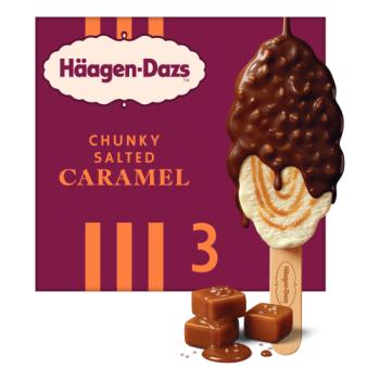 Häagen-Dazs Chunky Salted Caramel Ice Cream Bars 3 x 204g