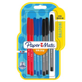 Papermate Inkjoy 100 Assorted Pens 8 Pack