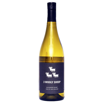 3 Wooly Sheep Sauvignon Blanc Wine, New Zealand 70cl