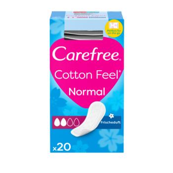 Carefree Normal with Cotton Extract Panty Liners Pads Pack of 20
