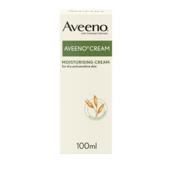Aveeno Cream Body Lotion Moisturiser for Dry & Sensitive Skin 100ml