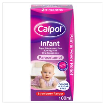 Calpol Infant Sugar & Colour-Free Oral Suspension 2+ Months 100ml