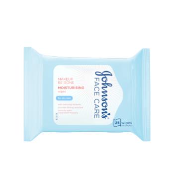 JOHNSON'S Make-Up Be Gone 5-in-1 Moisturising Wipes, 25 Wipes