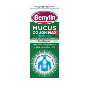 Benylin Mucus Cough Max Menthol Flavour 100 mg/5 ml Oral Solution