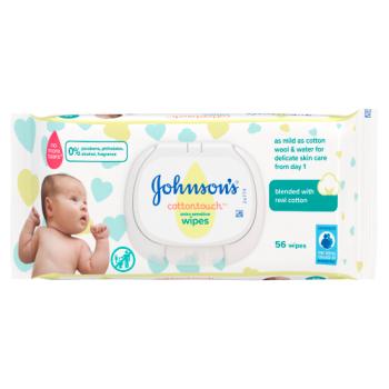 Johnsons Baby Wipes Extra Sensitve 56s