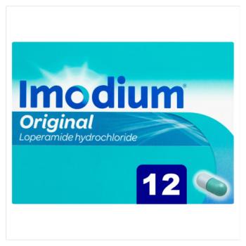 Imodium Original Relief from Diarrhoea In 1 Dose 12 Tablets
