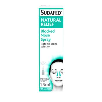 Sudafed Natural Relief Blocked Nose Spray No Preservatives 15ml