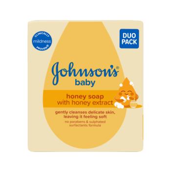 Johnsons Baby Honey Soap 90g 2PACK