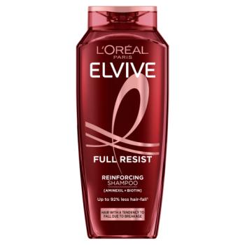 L'Oréal Paris Elvive Full Resist Reinforcing Shampoo, for Hair-Fall Due to Breakage, 400ml