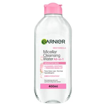 Garnier Micellar Water, Gentle face cleanser  Makeup Remover for Sensitive Skin, 400ml
